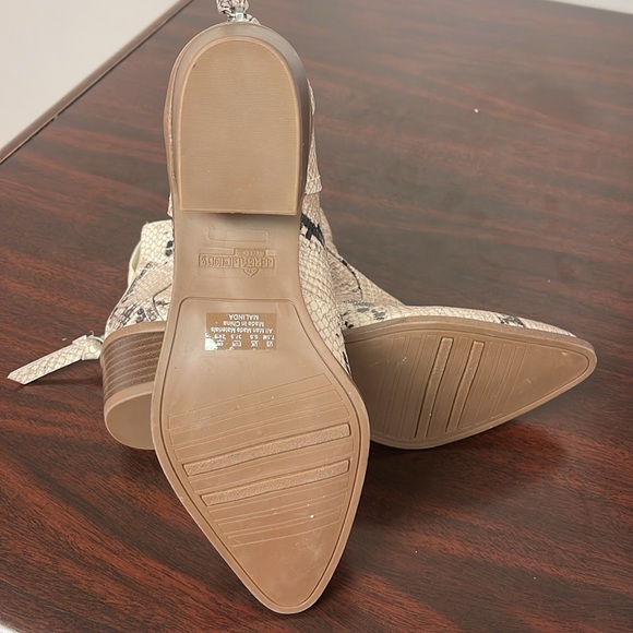 Feraglicious Faux Snake Print Ankle Bootie - Picture 4 of 7